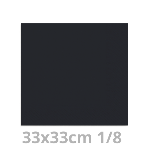 [8V33NOI-BRK] Serviette noir 2 plis 1/8  33x33cm 20x100pcs