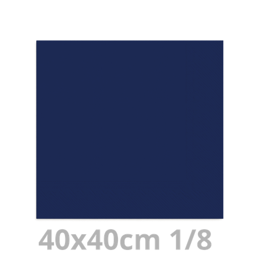 [8V40BLF-BRK] Serviette bleu foncé 2 plis 1/8 40x40cm 20x100pcs