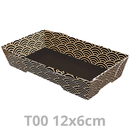 [PAPTGJ00-SAT] Ravier à sushis T00 Tray2Go Zen 12x6cm 600pcs