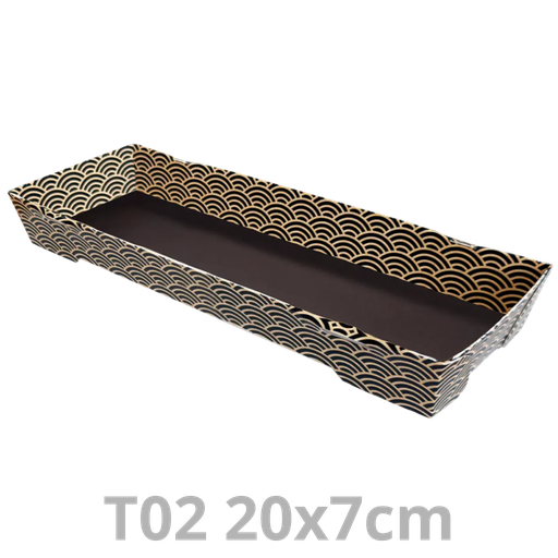 [PAPTGJ02-SAT] Ravier à sushis T02 Tray2Go Zen 20x7cm 400pcs
