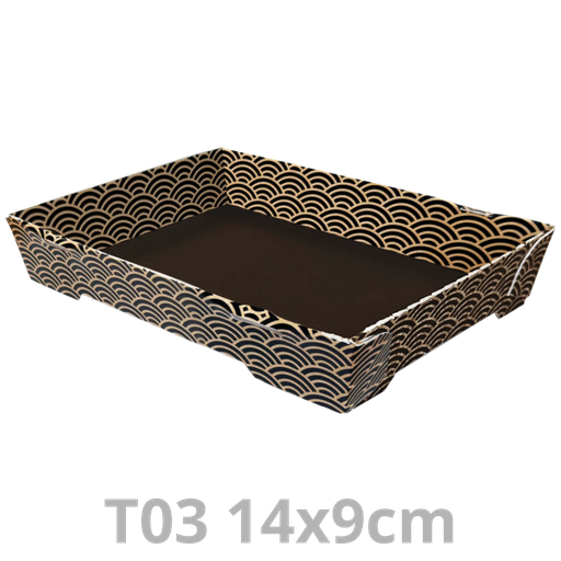 [PAPTGJ03-SAT] Ravier à sushis T03 Tray2Go Zen 14x9cm 400pcs