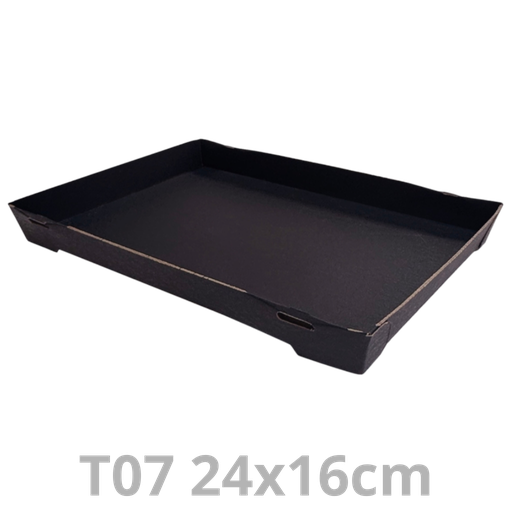 [PAPTGB07-SAT] Ravier à sushis T07 Tray2Go noir 24x16cm 200pcs