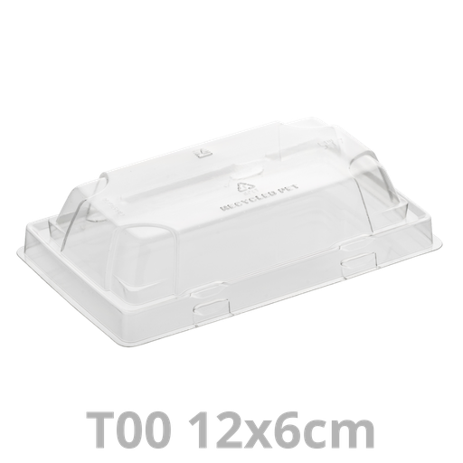 [PAP5TGL00-SAT] Couvercle pour ravier à sushis T00 Tray2Go 12x6cm 12x50pcs