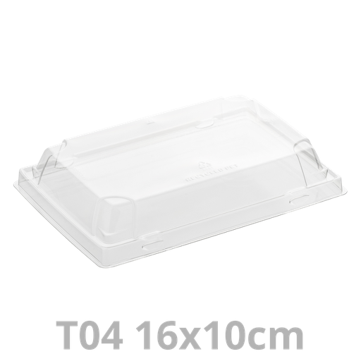 [PAP5TGL04-SAT] Couvercle pour ravier à sushis T04 Tray2Go 16x10cm 8x50pcs