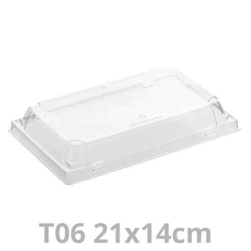 [PAP5TGL06-SAT] Couvercle pour ravier à sushis T06 Tray2Go 21x14cm 4x50pcs