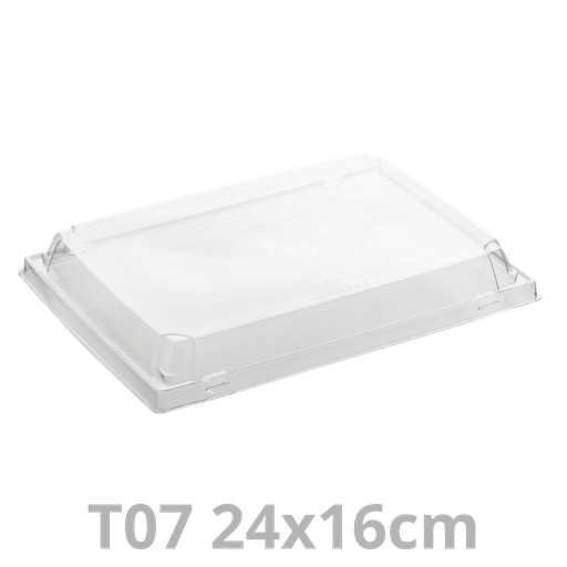 [PAP5TGL07-SAT] Couvercle pour ravier à sushis T07 Tray2Go 24x16cm 4x50pcs