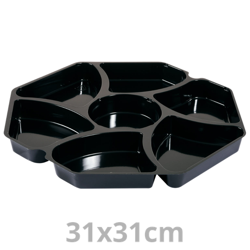 [118846-DUI] OCTAVIEW insert noir pour ravier octogonal 140+6x180ml 31x31cm 150pcs