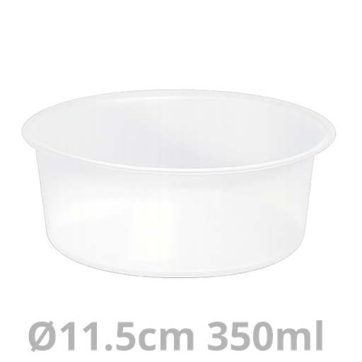 [115502-HUK] Ravier rond QC transparent PP 350ml Ø11.5cm 500pcs