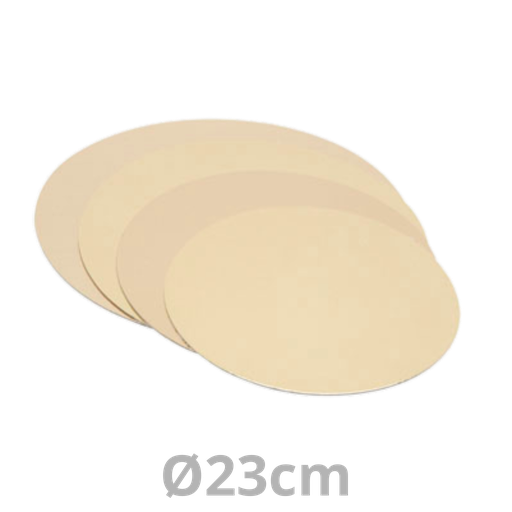 [G/23S2-PAS] Sous-tarte rond doré Ø23cm 1.5mm 100pcs