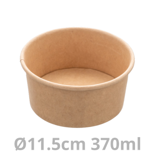 [PAP12012PE-SAT] Saladier rond carton 370ml Ø11.5cm 6x50pcs