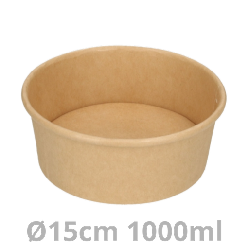 [SALROC1000-BRK] Saladier rond carton 1000ml Ø15cm 300pcs