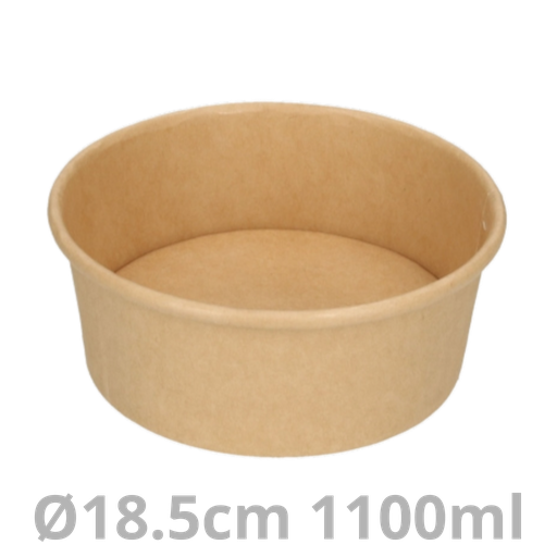 [SALROC1100-BRK] Saladier rond carton 1100ml Ø18.5cm 300pcs