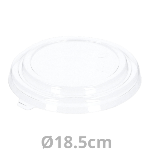 [SALROC185C-BRK] Couvercle PET pour saladier rond carton Ø18.5cm 300pcs
