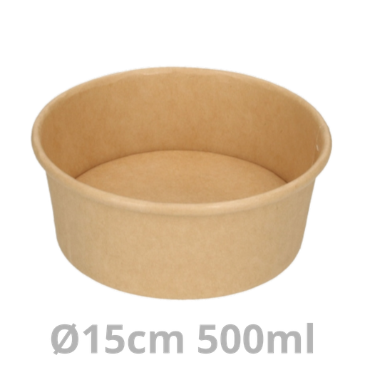[SALROC500-BRK] Saladier rond carton 500ml Ø15cm 300pcs