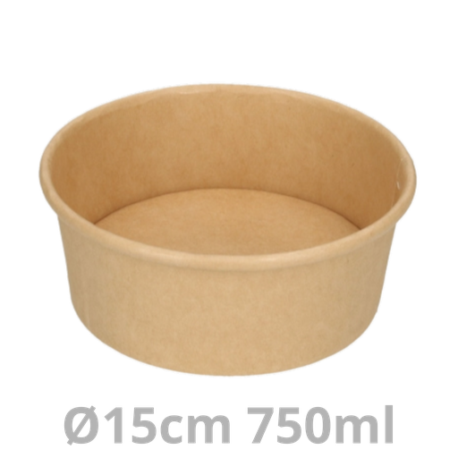 [SALROC750-BRK] Saladier rond carton 750ml Ø15cm 300pcs