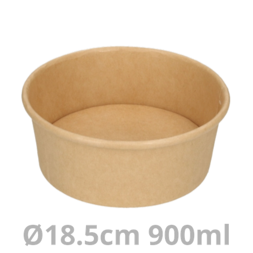[SALROC900-BRK] Saladier rond carton 900ml Ø18.5cm 300pcs
