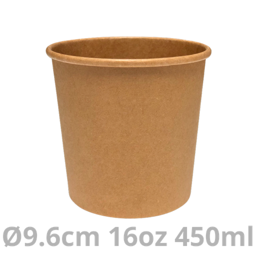 [PAPSOUP16PP-SAT] Pot multifood carton 16oz 450ml Ø9.6cm 10x50pcs