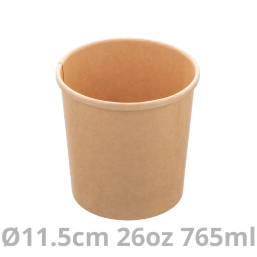 [PAP12026PP-SAT] Pot multifood carton 26oz 765ml Ø11.5cm 10x50pcs