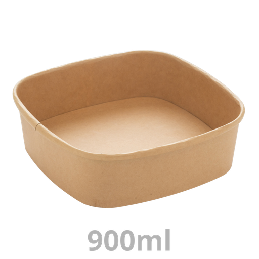 [PAP14024PE-SAT] Saladier carré carton 900ml 17x17x5cm 6x50pcs