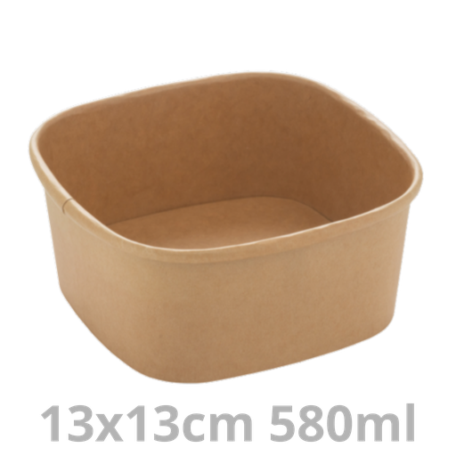 [PAP14016NPE-SAT] Saladier carré carton 580ml 13x13cm 6x50pcs