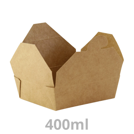 [TABOXMINI-BRK] Mini boite repas carton 400ml 11.5x9.8x3.5cm 500pcs