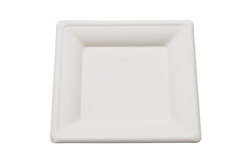 [PUL2024-SAT] Assiette carrée blanc BEPULP 16x16cm 20x50pcs